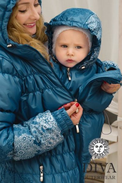 Zimný kabát 3v1 Diva Azzurro