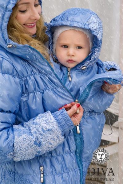 Zimný kabát 3v1 Diva Celeste