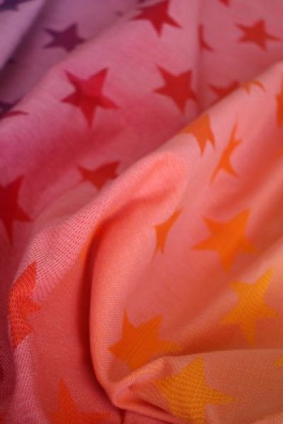Yaro Stars Fire Grad Pink šatka na nosenie detí